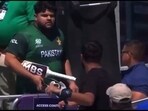 Azam Khan charges towards spectator for abusing him in USA vs Pakistan match Azam Khan charges towards spectator for abusing him in USA vs Pakistan match