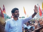 Nara Lokesh, TDP general secretary and Chandrababu Naidu's son (HT Photo) Nara Lokesh, TDP general secretary and Chandrababu Naidu's son (HT Photo)