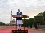 Prime Minister Narendra Modi addresses the media at Rashtrapati Bhavan after being invited to form the Union government by President Droupadi Murmu in New Delhi on June 7. Prime Minister Narendra Modi addresses the media at Rashtrapati Bhavan after being invited to form the Union government by President Droupadi Murmu in New Delhi on June 7.