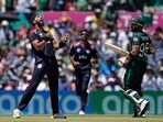 United States' Jessy Singh, left, celebrates the dismissal of Pakistan's captain Babar Azam during the ICC Men's T20 World Cup cricket match between United States and Pakistan at the Grand Prairie Stadium in Grand Prairie United States' Jessy Singh, left, celebrates the dismissal of Pakistan's captain Babar Azam during the ICC Men's T20 World Cup cricket match between United States and Pakistan at the Grand Prairie Stadium in Grand Prairie