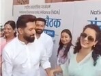 Kangana Ranaut and Chirag Paswan once starred together in 2011 movie Mile Na Mile Hum. Kangana Ranaut and Chirag Paswan once starred together in 2011 movie Mile Na Mile Hum.