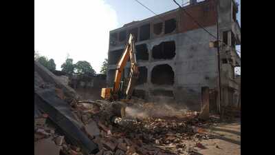 Authorities took up a demolition drive in the low-lying area of Akbar Nagar to remove encroachments occupying substantial portions of the Kukrail riverbed as part of the water body’s rejuvenation programme (File) Authorities took up a demolition drive in the low-lying area of Akbar Nagar to remove encroachments occupying substantial portions of the Kukrail riverbed as part of the water body’s rejuvenation programme (File)
