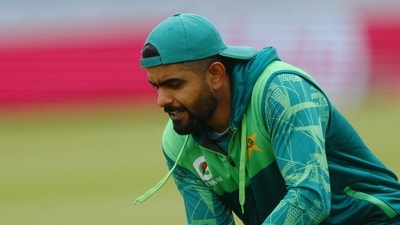 Pakistan's Babar Azam during the practice session (Action Images via Reuters)