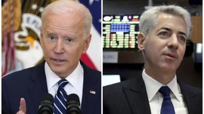 Blasting Joe Biden Bill Ackman said US Presidential election is “not a family wedding where we can make light of grandpa’s declining faculties”. (AP) Blasting Joe Biden Bill Ackman said US Presidential election is “not a family wedding where we can make light of grandpa’s declining faculties”. (AP)