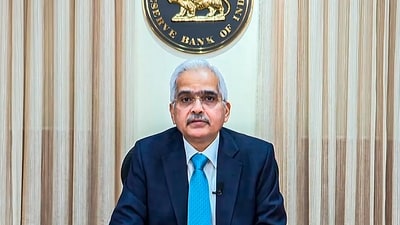 Reserve Bank of India (RBI) Governor Shaktikanta Das delivers the Monetary Policy Statement, in Mumbai. (PTI) Reserve Bank of India (RBI) Governor Shaktikanta Das delivers the Monetary Policy Statement, in Mumbai. (PTI)