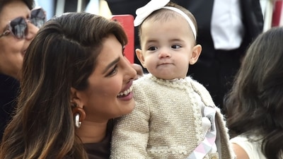 Priyanka Chopra revealed daughter Malti Marie Chopra Jonas's face for the first time at the Jonas Brothers' Hollywood Walk of Fame star installation ceremony in January 2023. (Jordan Strauss/Invision/AP) Priyanka Chopra revealed daughter Malti Marie Chopra Jonas's face for the first time at the Jonas Brothers' Hollywood Walk of Fame star installation ceremony in January 2023. (Jordan Strauss/Invision/AP)