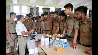 Sanik school nagrota cadet's in a Lab (HT File)