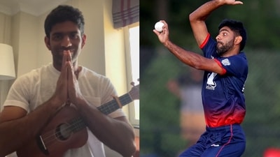 USA's T20 super over star Saurabh Netravalkar USA's T20 super over star Saurabh Netravalkar