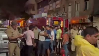 The incident occurred around 1.30 am, said Pune Municipal Corporation's chief fire officer Devendra Potphode. (ANI)