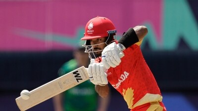 Movva scored 37 in 36 and Canada scored 137/7 in 20 overs. (AP) Movva scored 37 in 36 and Canada scored 137/7 in 20 overs. (AP)