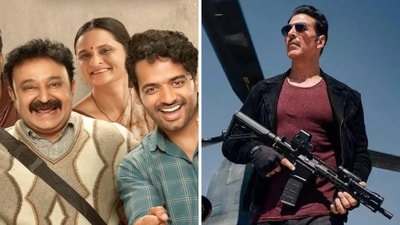 Stills from Gullak Season 4 and Bade Miyan Chote Miyan. Stills from Gullak Season 4 and Bade Miyan Chote Miyan.