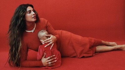 Priyanka Chopra and her daughter Malti Marie Chopra Jonas's first Vogue photoshoot. 