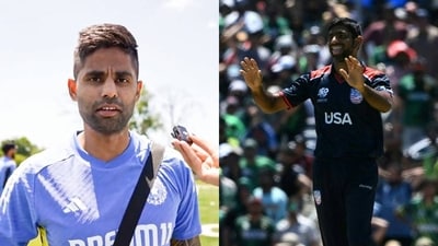 Suryakumar Yadav reacted to Saurabh Netravalkar's performance against Pakistan Suryakumar Yadav reacted to Saurabh Netravalkar's performance against Pakistan