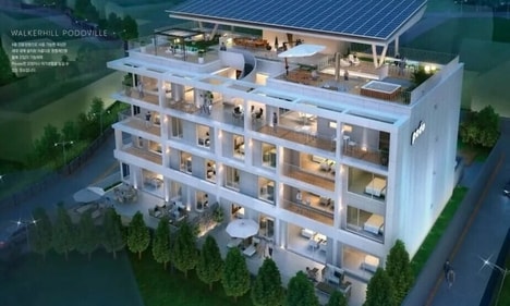 A mockup of the building Hyun Bin and Son Ye-Jin reside at. (Pic credit: @OHVELY87/Twitter) A mockup of the building Hyun Bin and Son Ye-Jin reside at. (Pic credit: @OHVELY87/Twitter)