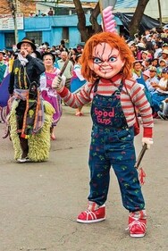 A person dressed up as Chucky doll (Shutterstock) A person dressed up as Chucky doll (Shutterstock)