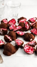 Strawberry mixed into the yoghurt bites (Instagram) Strawberry mixed into the yoghurt bites (Instagram)