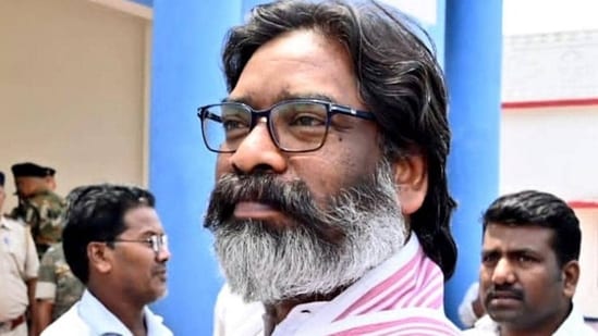 Former Jharkhand chief minister Hemant Soren. (ANI)