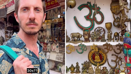 The image, shared by an Indian woman, shows her Italian husband who mistook “Om” symbol for 30. (Instagram/@paneer.and.parmigiano)