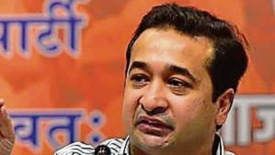 "Rahul Gandhi and his party only understand the language of scams and corruption," Nitesh Rane said. (Anshuman Poyrekar/HT PHOTO)