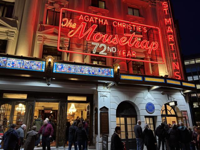 The Mousetrap is the longest running play in the world. It opened in November 1952 at The Ambassadors Theatre before moving to the 108-year-old St Martin’s Theatre in 1974, where it’s been running since. (Mihir Chitre) The Mousetrap is the longest running play in the world. It opened in November 1952 at The Ambassadors Theatre before moving to the 108-year-old St Martin’s Theatre in 1974, where it’s been running since. (Mihir Chitre)