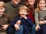 Kate Middleton and Prince William with their three children; George, Louis and Charlotte. 