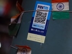 A QR code for the Paytm digital payment system at a store in Mumbai, India. A QR code for the Paytm digital payment system at a store in Mumbai, India.