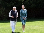 Prime Minister Narendra Modi with Danish PM Mette Frederiksen. Prime Minister Narendra Modi with Danish PM Mette Frederiksen.