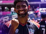 The image shows USA cricketer Saurabh Netravalkar, whose performance in a T20 match wowed everyone. He also works in Oracle. The image shows USA cricketer Saurabh Netravalkar, whose performance in a T20 match wowed everyone. He also works in Oracle.
