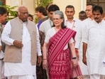 Congress President Mallikarjun Kharge with party leaders Sonia Gandhi, K.C. Venugopal and others during the Congress Parliamentary Party meeting, at the Parliament, in New Delhi, Saturday, June 8, 2024. Congress President Mallikarjun Kharge with party leaders Sonia Gandhi, K.C. Venugopal and others during the Congress Parliamentary Party meeting, at the Parliament, in New Delhi, Saturday, June 8, 2024.