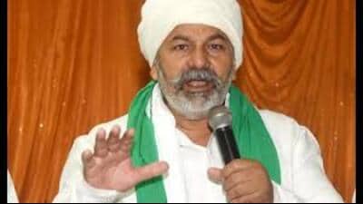 BKU leader Rakesh Tikait has thrown his weight behind CISF personnel Kulwinder Kaur. (HT file)