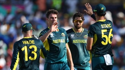 Pat Cummins, who returned to the playing XI for mega clash, also claimed a couple of wickets and got the better of Moeen Ali and Liam Livingstone. (REUTERS)