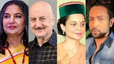 Shabana Azmi, Anupam Kher, and Adhyayan Suman react to Kangana Ranaut slap incident. Shabana Azmi, Anupam Kher, and Adhyayan Suman react to Kangana Ranaut slap incident.
