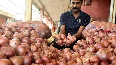 Onions selling for ₹10-15 per kg in the wholesale market are now sold at ₹25-30 per kg. Last week, the prices were at ₹20-22 per kg (HT PHOTO) Onions selling for ₹10-15 per kg in the wholesale market are now sold at ₹25-30 per kg. Last week, the prices were at ₹20-22 per kg (HT PHOTO)