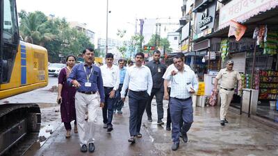 The commissioner directed the local authorities to meet with defence officers and urged that they implement the necessary stormwater management actions. (HT PHOTO)