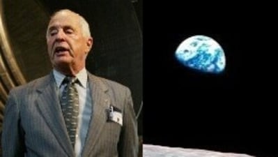 Retired astronaut William Anders, and "Earthrise" photo
