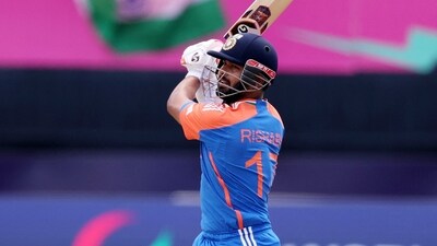 Rishabh Pant of India plays a shot during the ICC Men's T20 Cricket World Cup West Indies & USA 2024 match vs Ireland (Getty Images via AFP) Rishabh Pant of India plays a shot during the ICC Men's T20 Cricket World Cup West Indies & USA 2024 match vs Ireland (Getty Images via AFP)