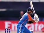 Suryakumar Yadav of India plays a shot during the ICC Men's T20 Cricket World Cup West Indies & USA 2024 match between India and Ireland at Nassau County International Cricket Stadium on June 05 Suryakumar Yadav of India plays a shot during the ICC Men's T20 Cricket World Cup West Indies & USA 2024 match between India and Ireland at Nassau County International Cricket Stadium on June 05