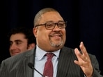 FILE PHOTO: Manhattan District Attorney Alvin Bragg speaks after the guilty verdict in former U.S. President Donald Trump's criminal trial over charges that he falsified business records to conceal money paid to silence porn star Stormy Daniels in 2016, at a press conference in New York, U.S., May 30, 2024.  REUTERS/Brendan McDermid/File Photo