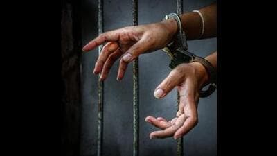 A pistol along with a magazine and two live cartridges, a motorcycle and a mobile phone have been seized from the accused.