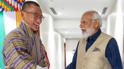 Ahead of the swearing-in ceremony of PM-elect Narendra Modi, Prime Minister of Bhutan Tshering Tobgay on Sunday lauded India's foreign policy since 2014, calling it "one of the biggest accomplishments" of the government. (ANI) Ahead of the swearing-in ceremony of PM-elect Narendra Modi, Prime Minister of Bhutan Tshering Tobgay on Sunday lauded India's foreign policy since 2014, calling it "one of the biggest accomplishments" of the government. (ANI)