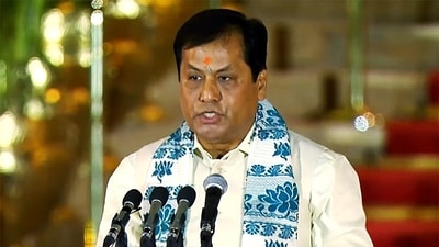 Bharatiya Janata Party (BJP) leader Sarbananda Sonowal took oath as Cabinet Minister in the Narendra Modi-led NDA government at Rashtrapati Bhavan, New Delhi, on Sunday. (ANI) Bharatiya Janata Party (BJP) leader Sarbananda Sonowal took oath as Cabinet Minister in the Narendra Modi-led NDA government at Rashtrapati Bhavan, New Delhi, on Sunday. (ANI)