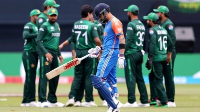 India got off to a shaky start in their innings with Virat Kohli falling to Naseem Shah in the second over and Rohit falling to Shaheen Afridi in the third.&nbsp; (ICC- X)