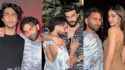 Aryan Khan, Arjun Kapoor, Ananya Panday and Orry attended Tania Shroff's party. Aryan Khan, Arjun Kapoor, Ananya Panday and Orry attended Tania Shroff's party.