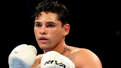 Lightweight champion boxer Ryan Garcia was arrested on Saturday for felony vandalism (Getty Images via AFP) Lightweight champion boxer Ryan Garcia was arrested on Saturday for felony vandalism (Getty Images via AFP)