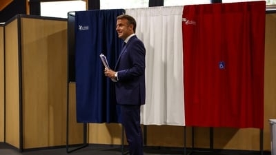 French President Emmanuel Macron (REUTERS)
