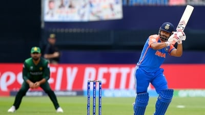 India's Rishabh Pant in action during the Group A match against Pakistan in the ICC T20 World Cup 2024, at Nassau County International Cricket Stadium in New York on Sunday. (ANI) India's Rishabh Pant in action during the Group A match against Pakistan in the ICC T20 World Cup 2024, at Nassau County International Cricket Stadium in New York on Sunday. (ANI)