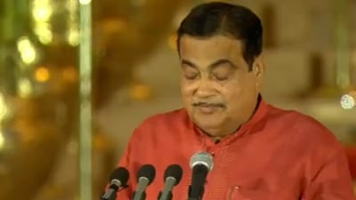 BJP leader Nitin Gadkari took the oath as a Union Cabinet Minister on Sunday at Rashtrapati Bhavan during the swearing-in ceremony for the 18th Lok Sabha. In the previous Modi government, Gadkari served as the Minister for Road Transport and Highways. (ANI) BJP leader Nitin Gadkari took the oath as a Union Cabinet Minister on Sunday at Rashtrapati Bhavan during the swearing-in ceremony for the 18th Lok Sabha. In the previous Modi government, Gadkari served as the Minister for Road Transport and Highways. (ANI)