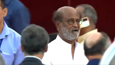 Renowned actor Rajinikanth at Rashtrapati Bhavan for Prime Minister Narendra Modi's oath ceremony alongside his Cabinet on Sunday in Delhi. (ANI) Renowned actor Rajinikanth at Rashtrapati Bhavan for Prime Minister Narendra Modi's oath ceremony alongside his Cabinet on Sunday in Delhi. (ANI)