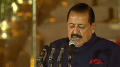BJP leader Jitendra Singh took oath as a Union Cabinet Minister in the Prime Minister Narendra Modi-led NDA government on Sunday. (ANI) BJP leader Jitendra Singh took oath as a Union Cabinet Minister in the Prime Minister Narendra Modi-led NDA government on Sunday. (ANI)