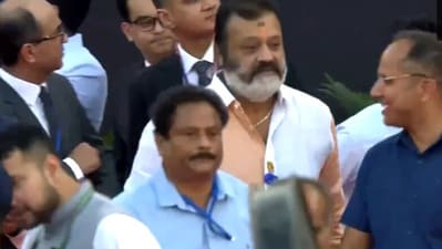 Suresh Gopi, who made history as Kerala’s first MP belonging to the Bharatiya Janata Party (BJP), also attended the event. (ANI) Suresh Gopi, who made history as Kerala’s first MP belonging to the Bharatiya Janata Party (BJP), also attended the event. (ANI)